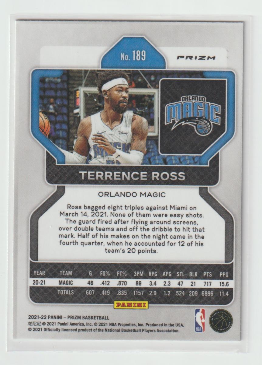 189 Terrence Ross - Orlando Magic Silver Prizm