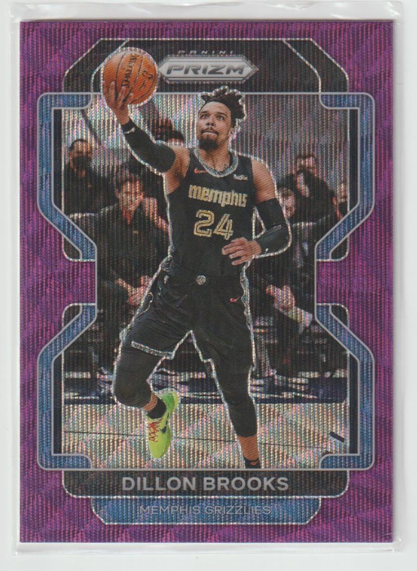 202 Dillon Brooks - Memphis Grizzlies Purple Wave Prizm
