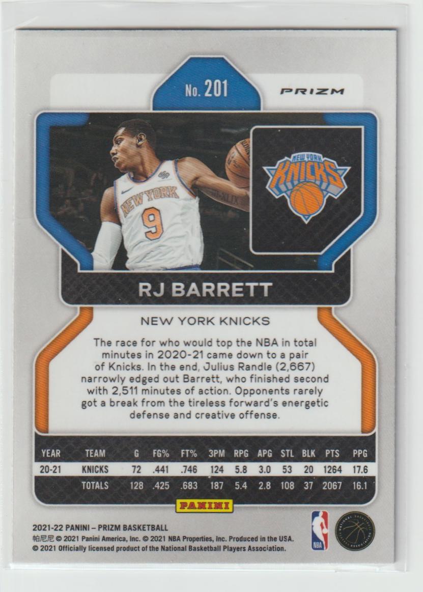 201 RJ Barrett - New York Knicks Ice