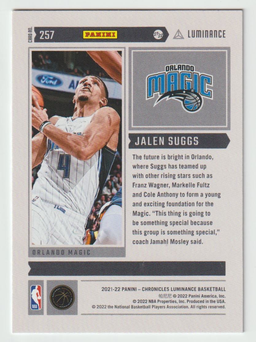 257 Jalen Suggs - Orlando Magic