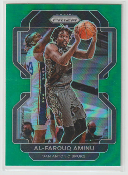 219 Al-Farouq Aminu - San Antonio Spurs Green Prizm