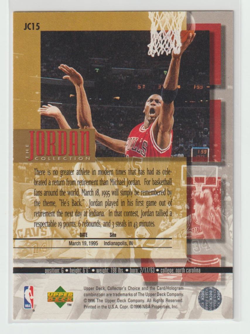 The Jordan Collection JC15 Micheal Jordan Chicago Bulls