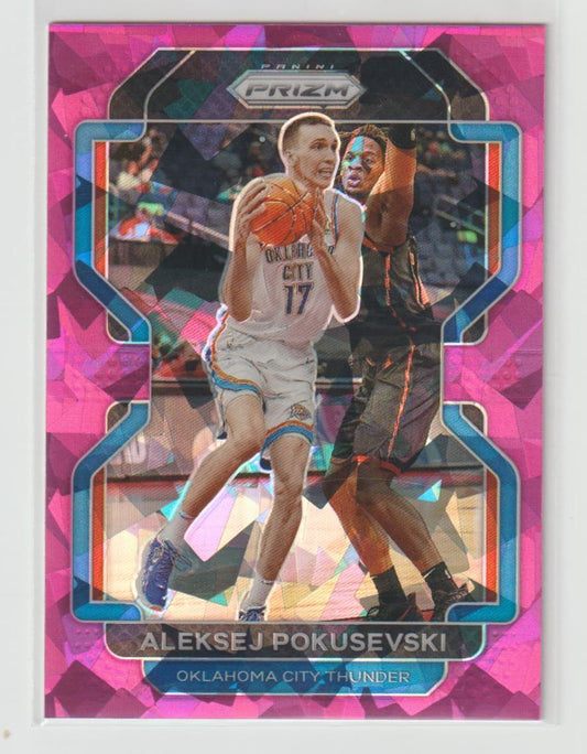 225 Aleksej Pokusevski - Oklahoma City Thunder Pink Ice Prizm