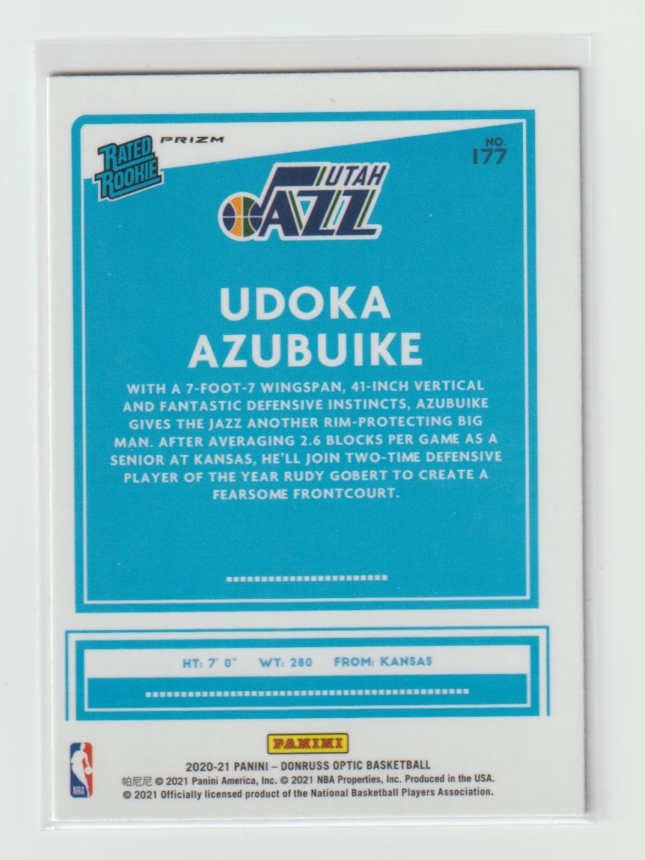 177 Udoka Azubuike - Utah Jazz Silver Prizm