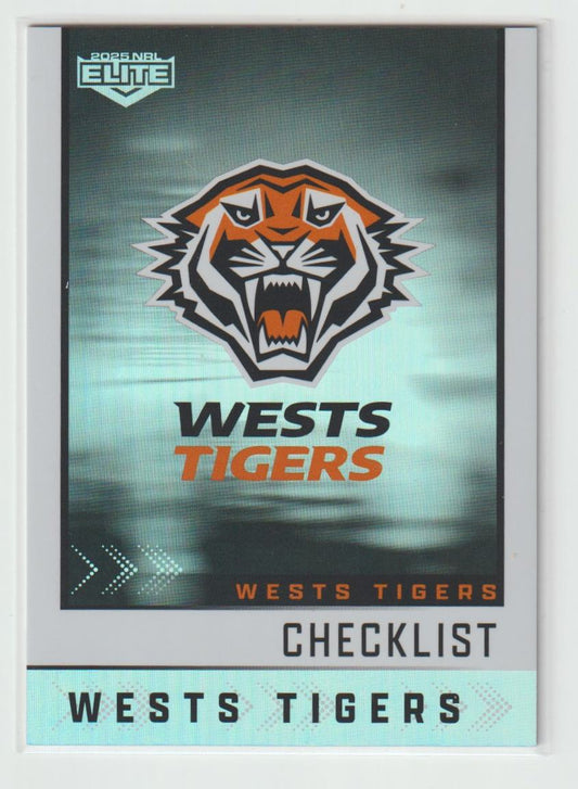 S145 WESTS TIGERS CHECKLIST