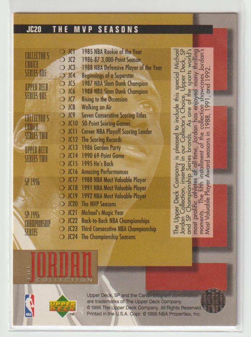 The Jordan Collection JC20 Micheal Jordan Chicago Bulls