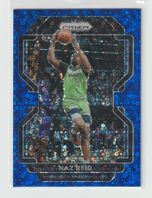 229 Naz Reid - Minnesota Timberwolves Blue Fast Break Prizm 68/150