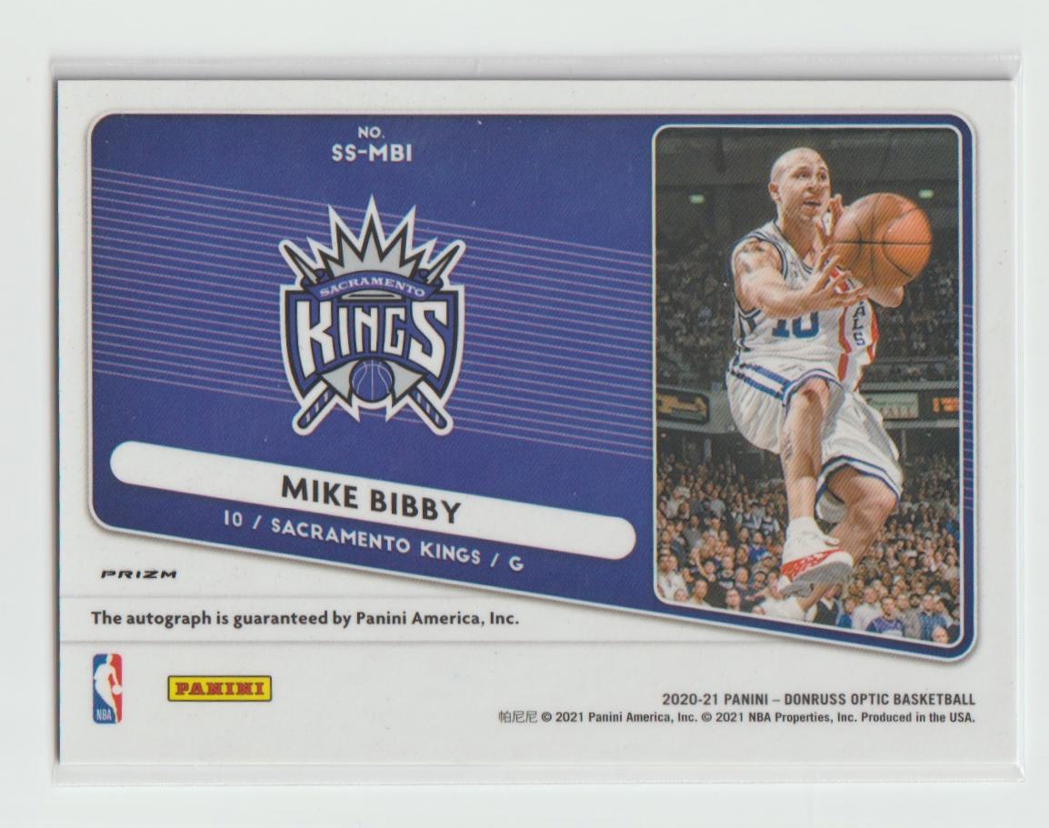 Signature Series SS-MBI Mike Bibby Sacramento Kings Purple
