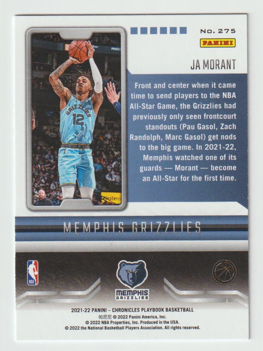 275 Ja Morant - Memphis Grizzlies