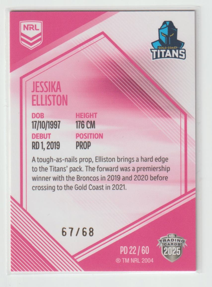 PD22/60 TITANS JESSIKA ELLISTON 67/68