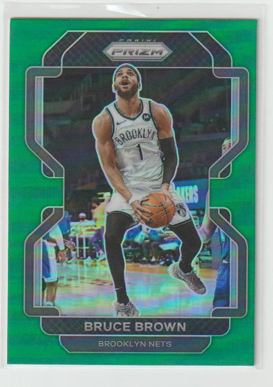 230 Bruce Brown - Brooklyn Nets Green Prizm