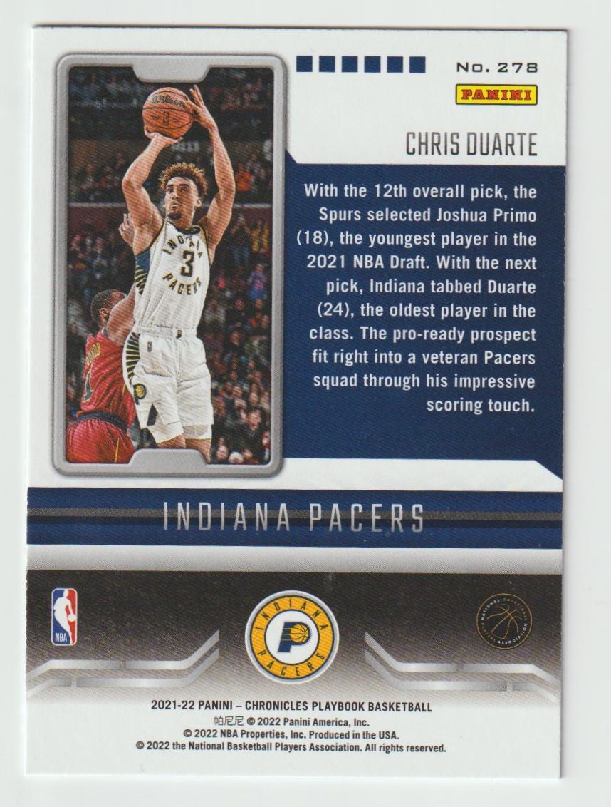 278 Chris Duarte - Indiana Pacers