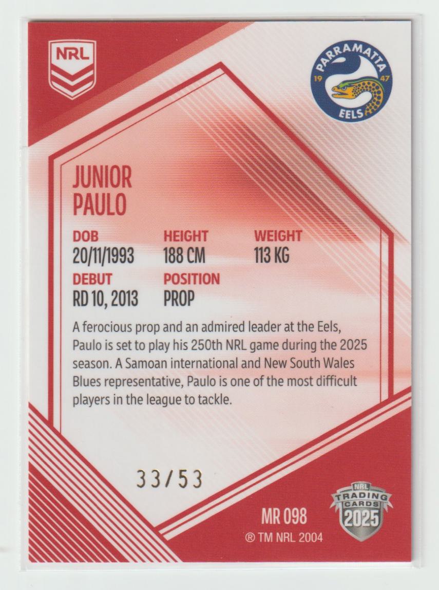 MR098 EELS JUNIOR PAULO 33/53