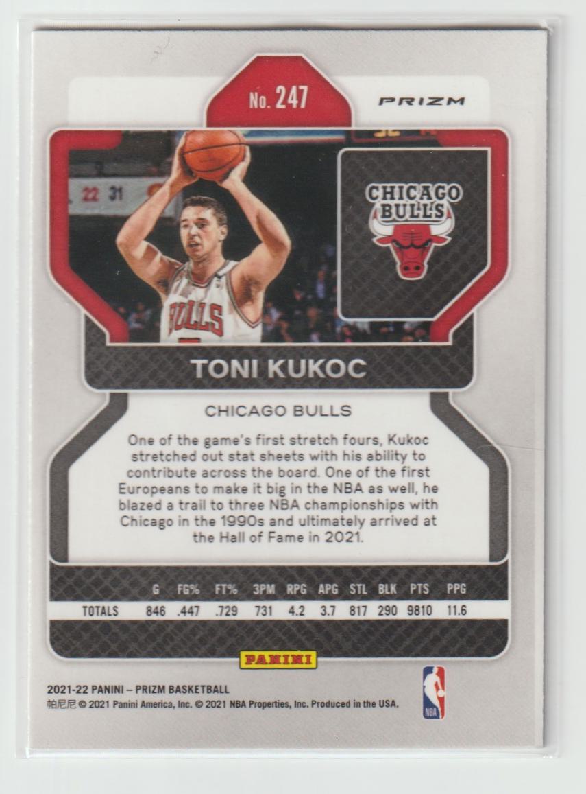 247 Toni Kukoc - Chicago Bulls Ice Prizm