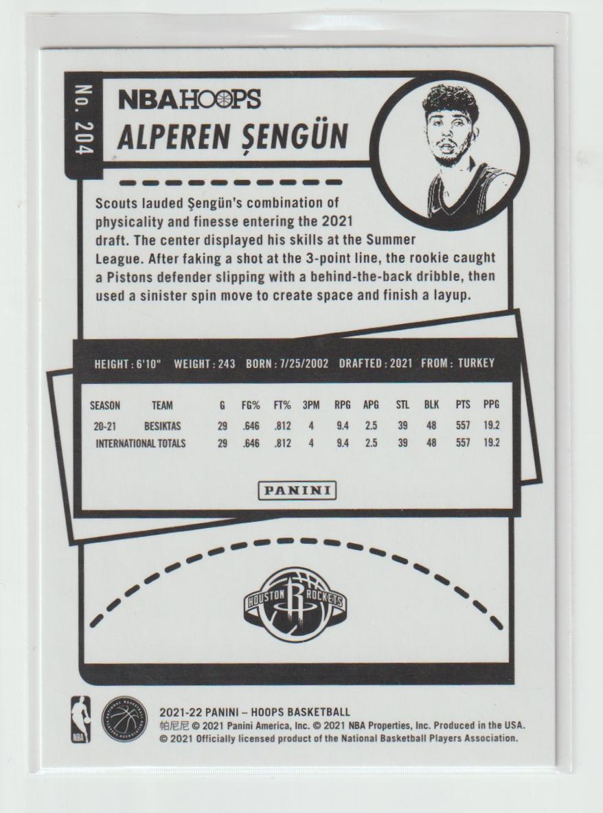 204 Alperen Sengun - Houston Rockets