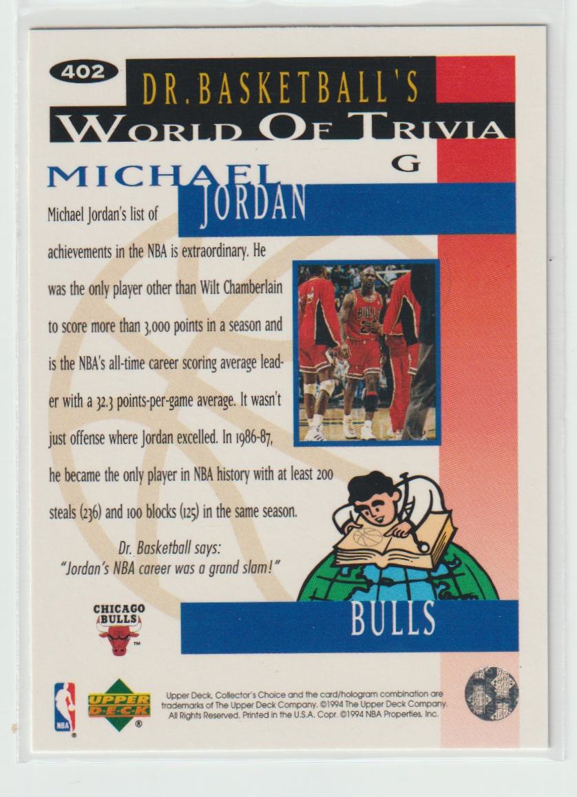 402 Michael Jordan Silver Foil Signature