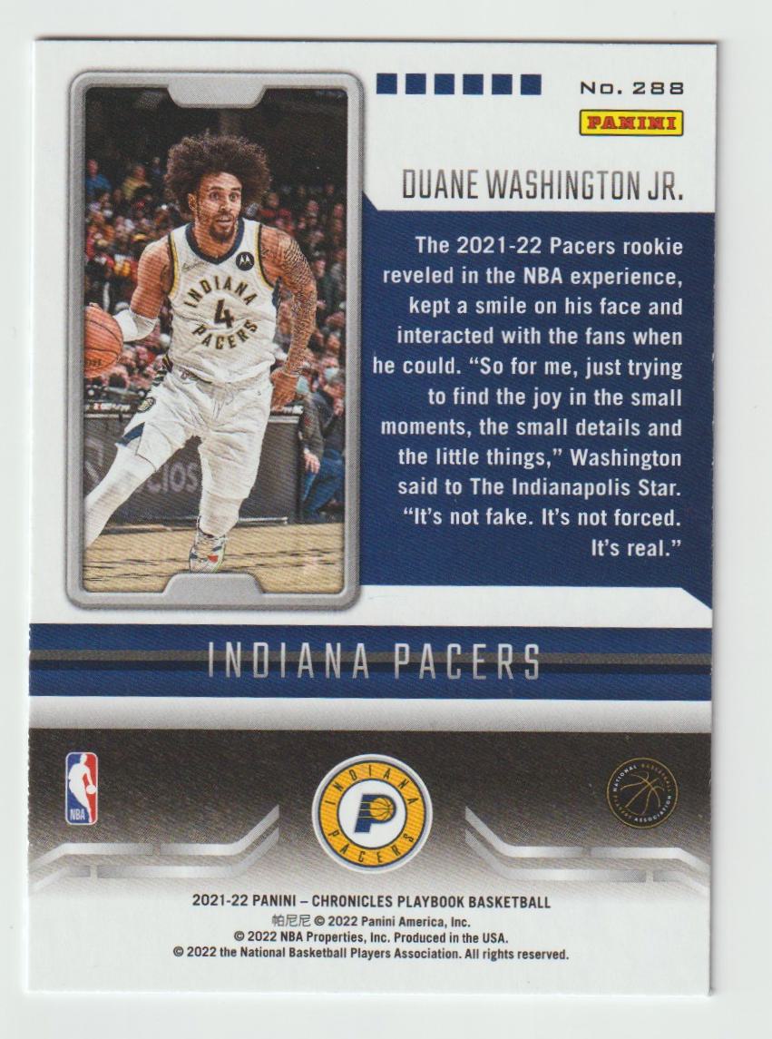 288 Duane Washington Jr. - Indiana Pacers