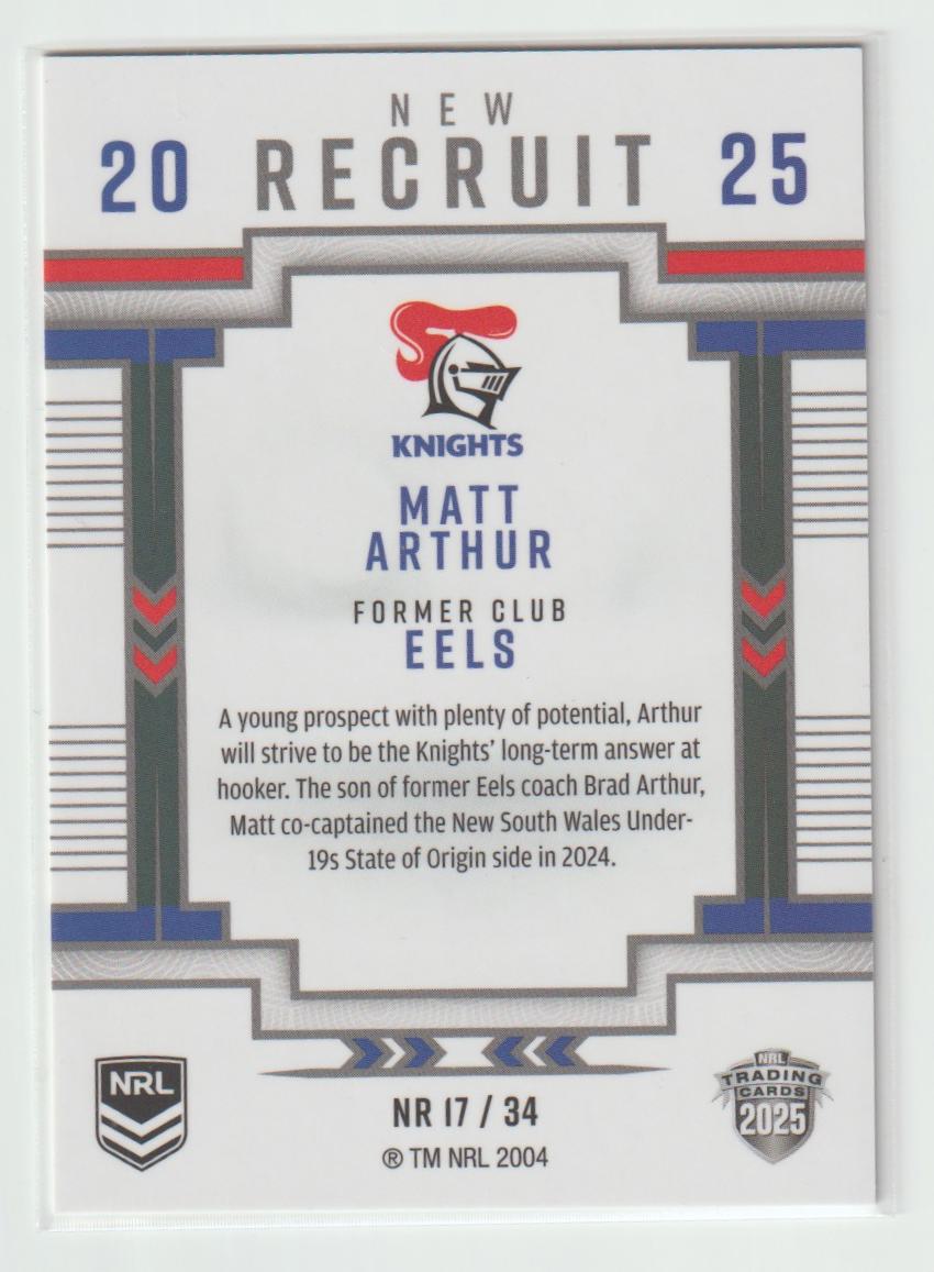 NR17/34 KNIGHTS MATT ARTHUR