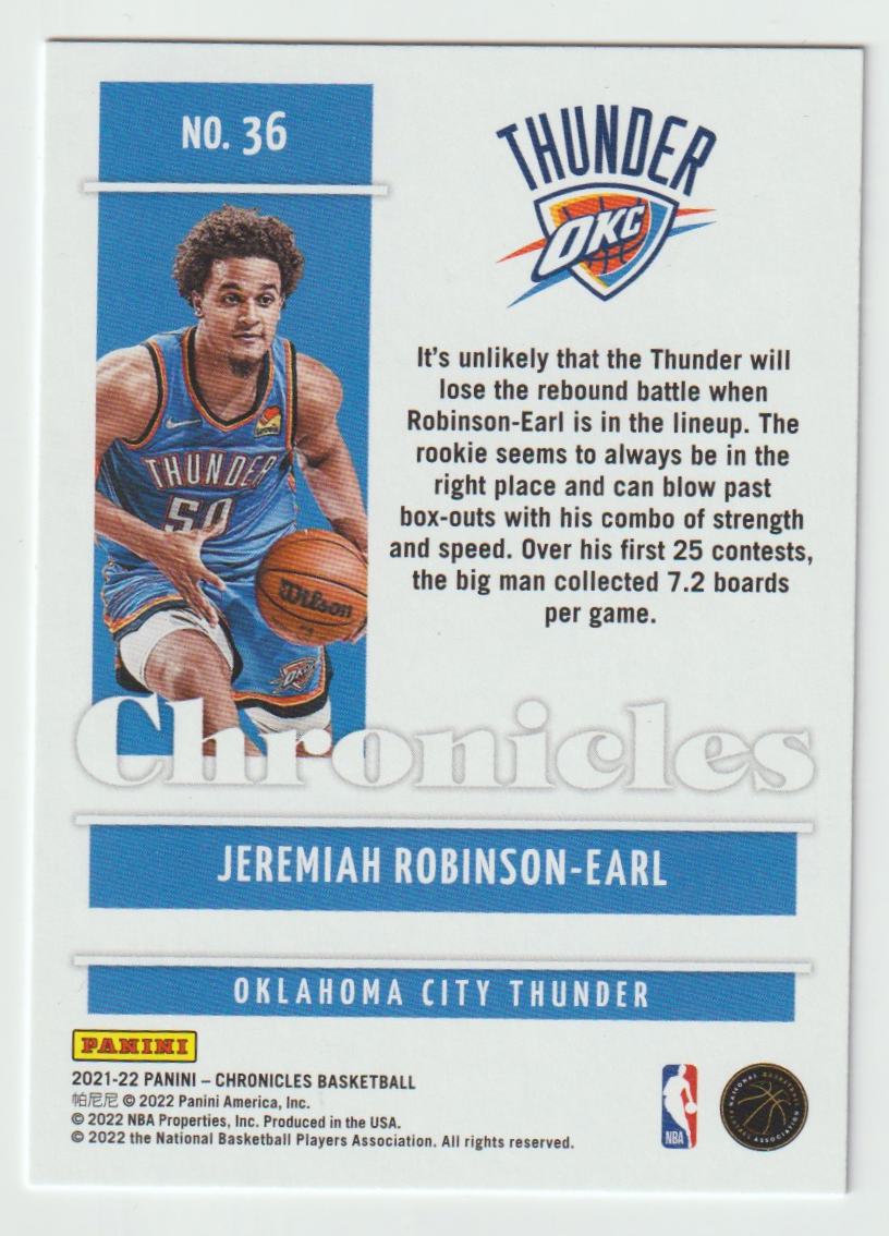 036 Jeremiah Robinson-Earl - Oklahoma City Thunder