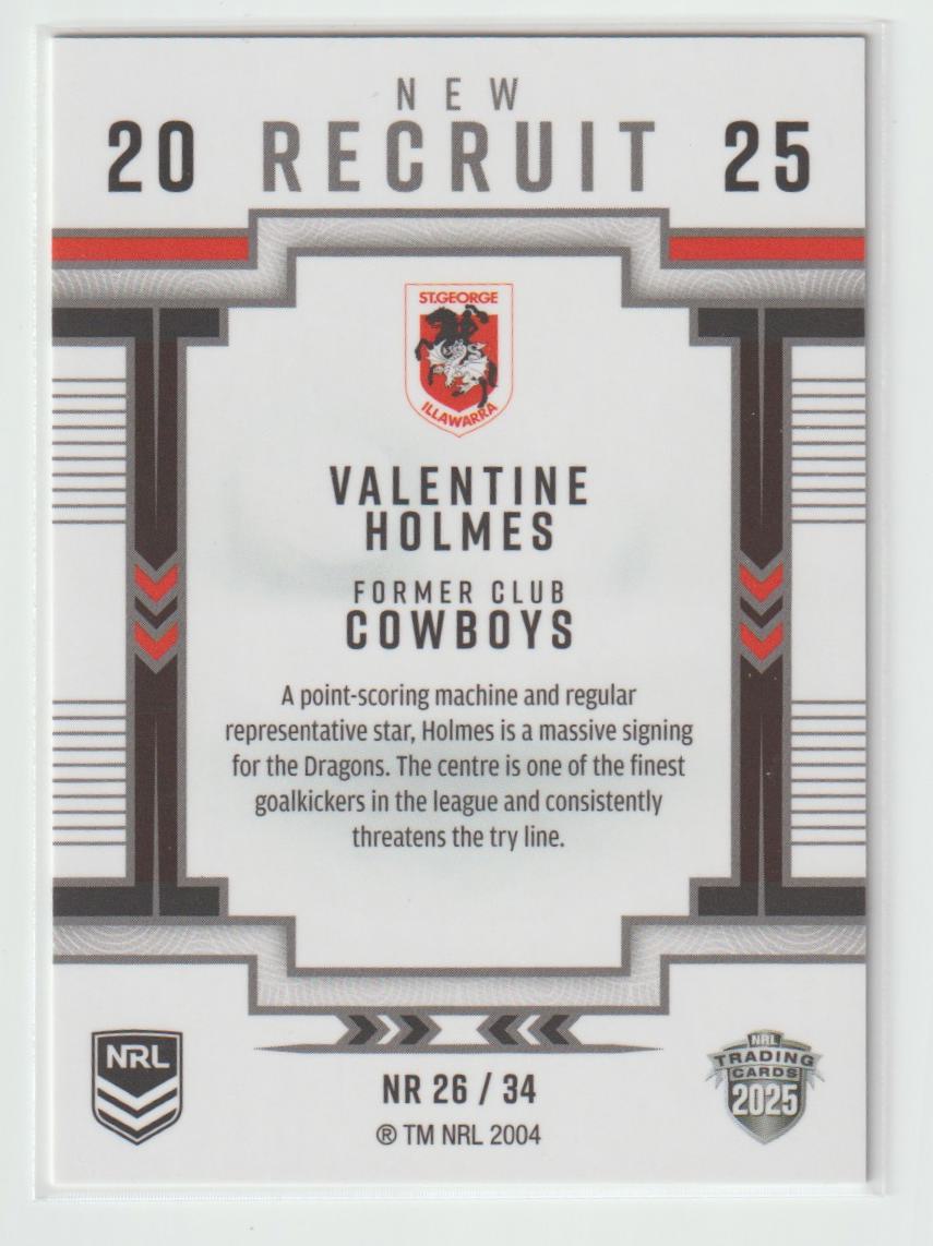 NR26/34 DRAGONS VALENTINE HOLMES