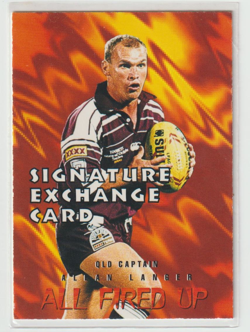 All Fired Up Signature A2 Allan Langer QLD Maroons 152/1000