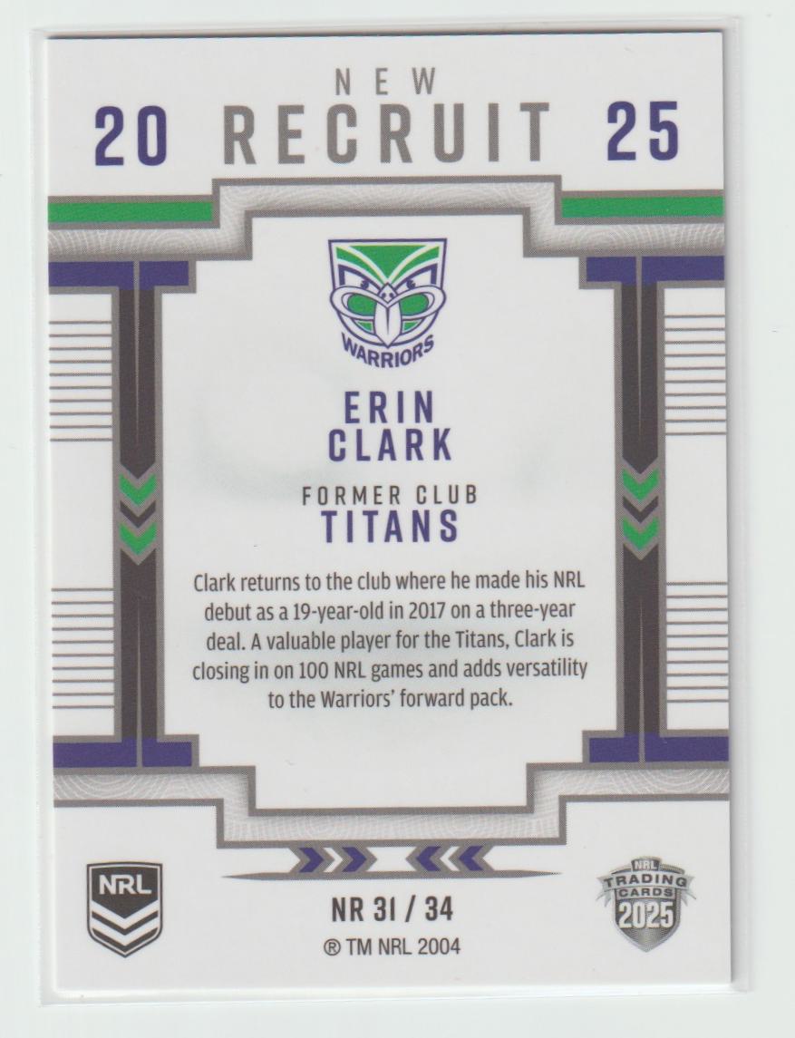 NR31/34 WARRIORS ERIN CLARK