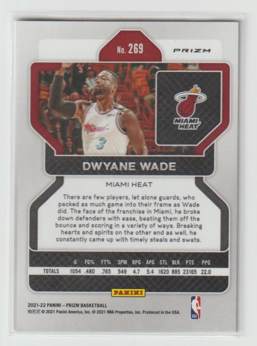 269 Dwyane Wade - Miami Heat Silver Prizm