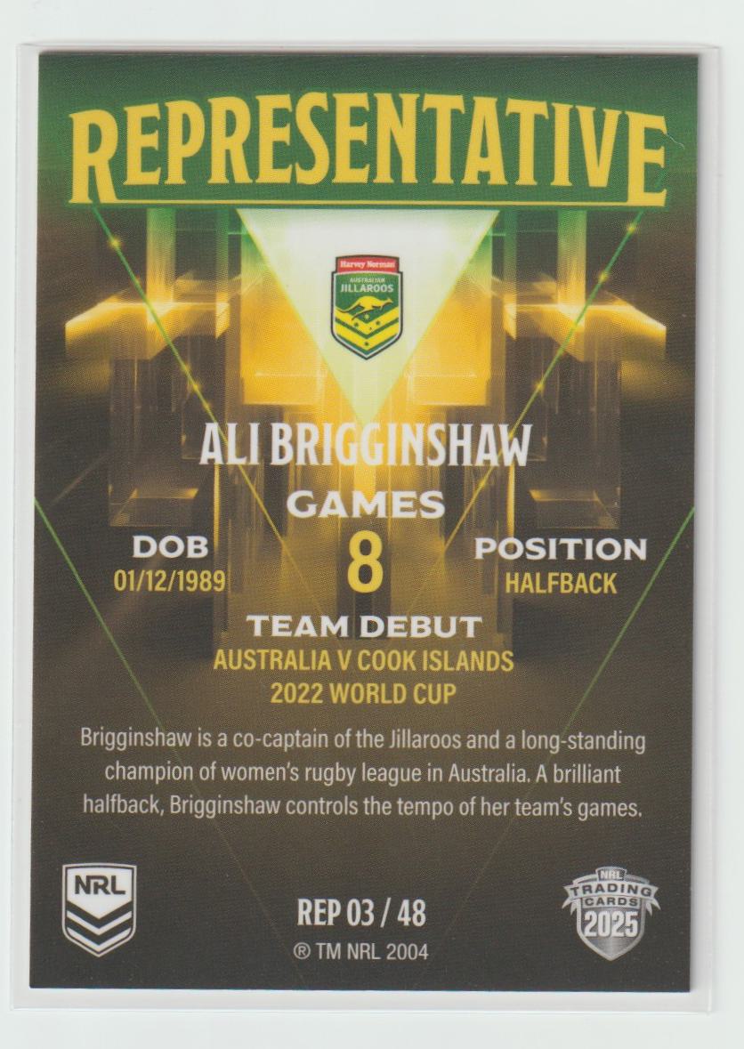 REP03/48 JILLAROOS ALI BRIGGINSHAW