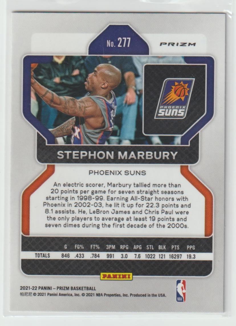 277 Stephon Marbury - Phoenix Suns Silver Prizm