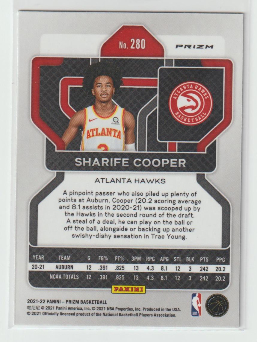 280 Sharife Cooper - Atlanta Hawks Purple Wave