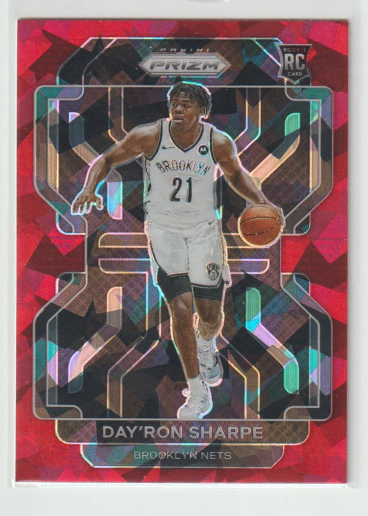 281 Day'Ron Sharpe - Brooklyn Nets Red Ice Prizm