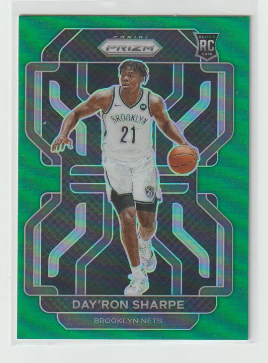 281 Day'Ron Sharpe - Brooklyn Nets Green Prizm