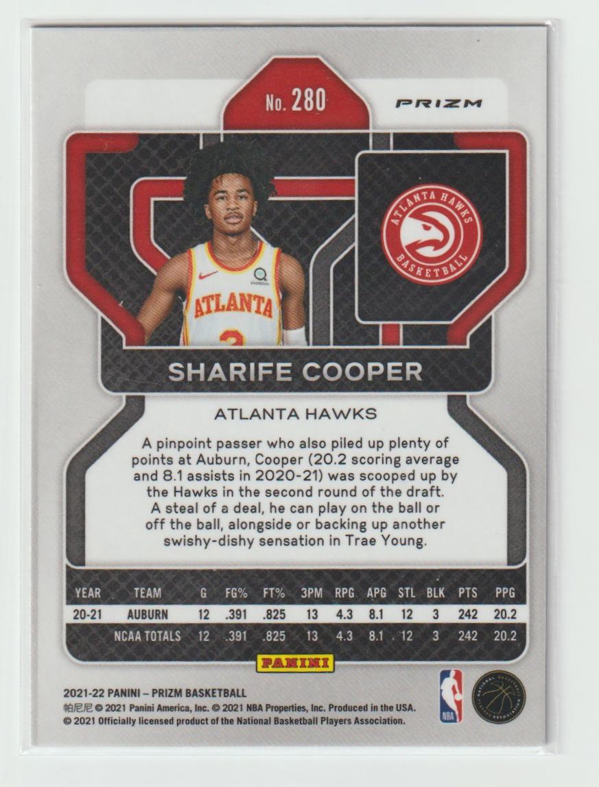 280 Sharife Cooper - Atlanta Hawks Silver