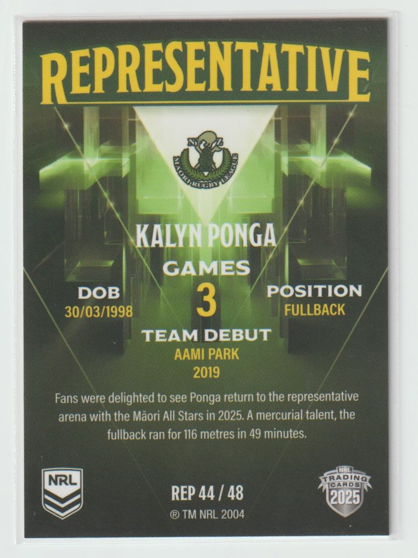 REP44/48 MAORI ALL STARS KALYN PONGA