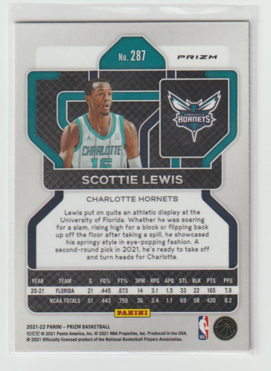 287 Scottie Lewis - Charlotte Hornets Silver
