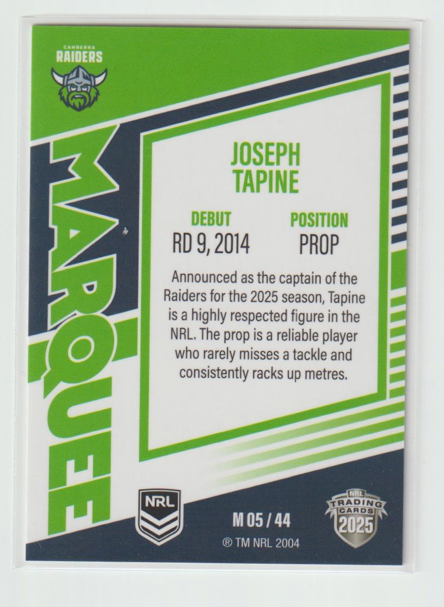 M05/44 RAIDERS JOSEPH TAPINE