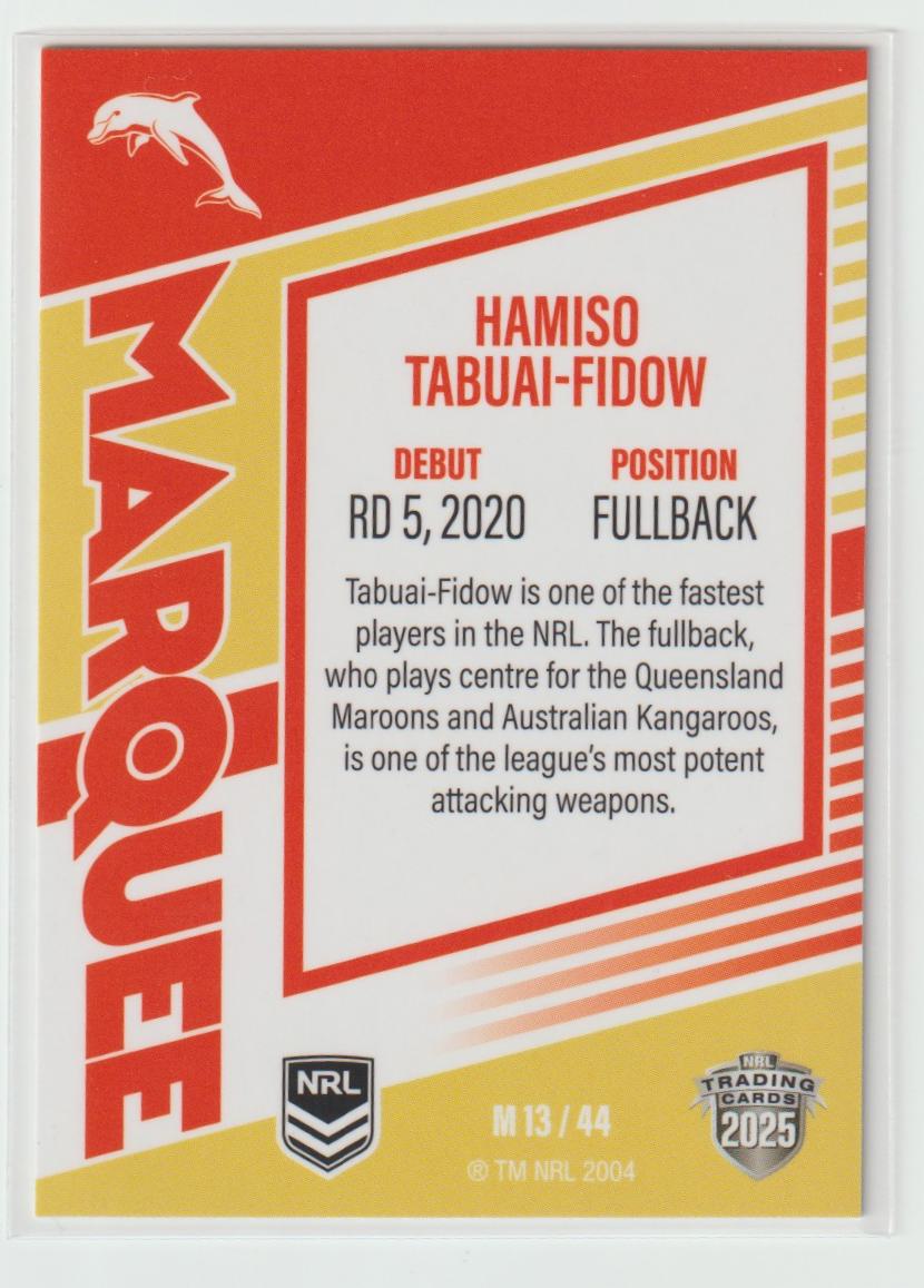 M13/44 DOLPHINS HAMISO TABUAI-FIDOW