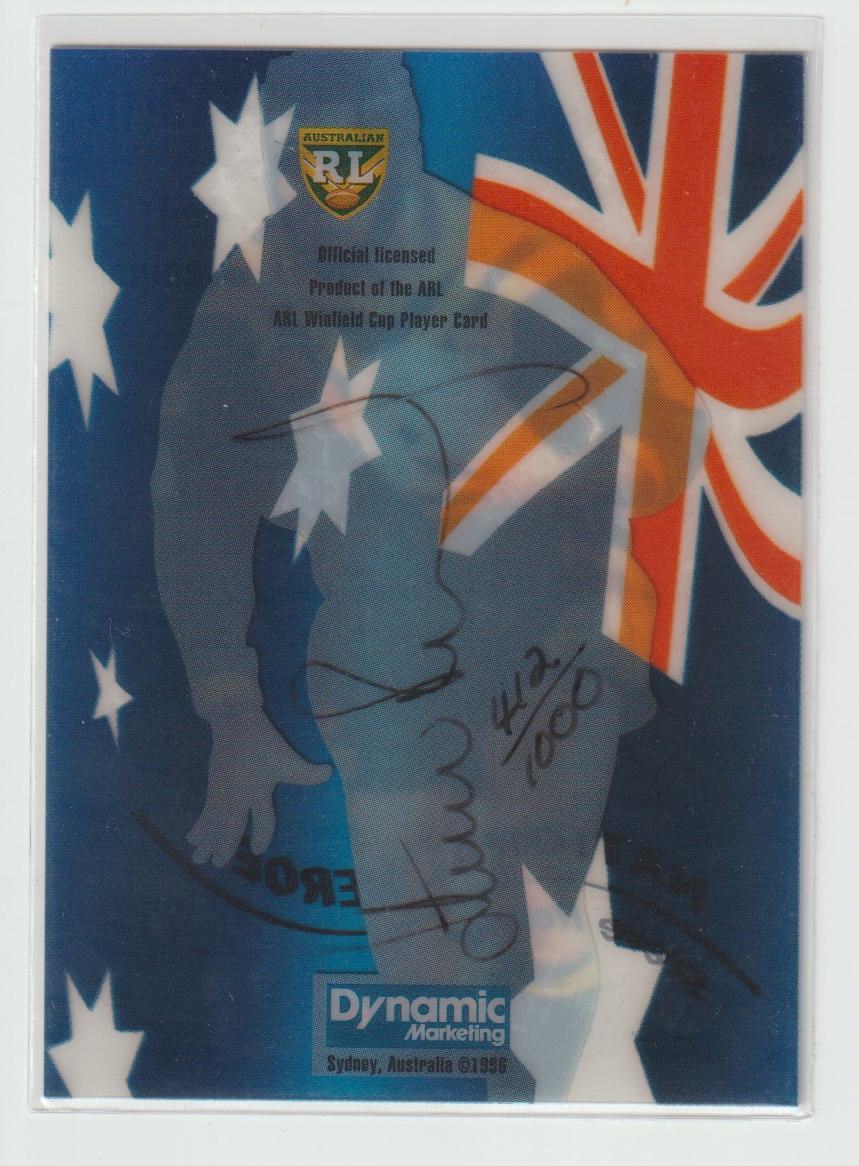 National Heroes Signature NH5 Steve Renouf 412/1000