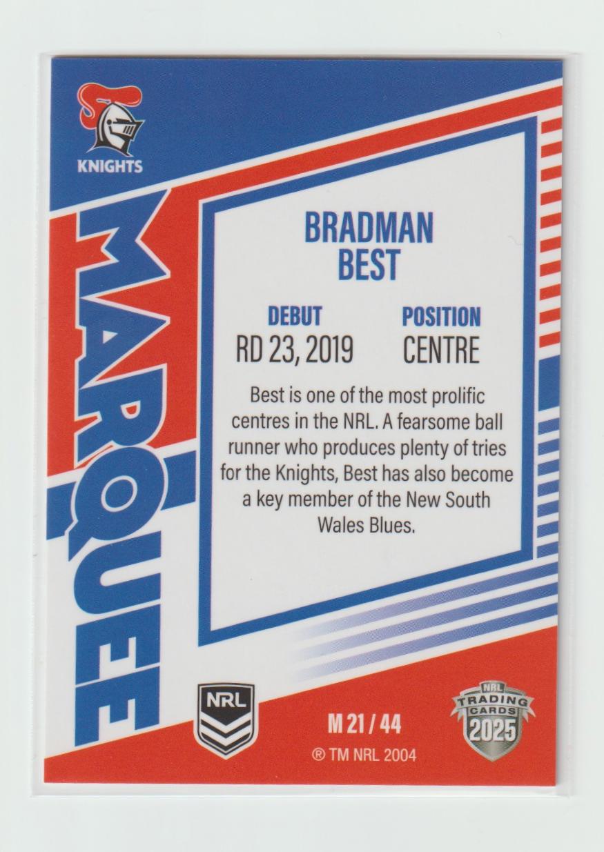 M21/44 KNIGHTS BRADMAN BEST