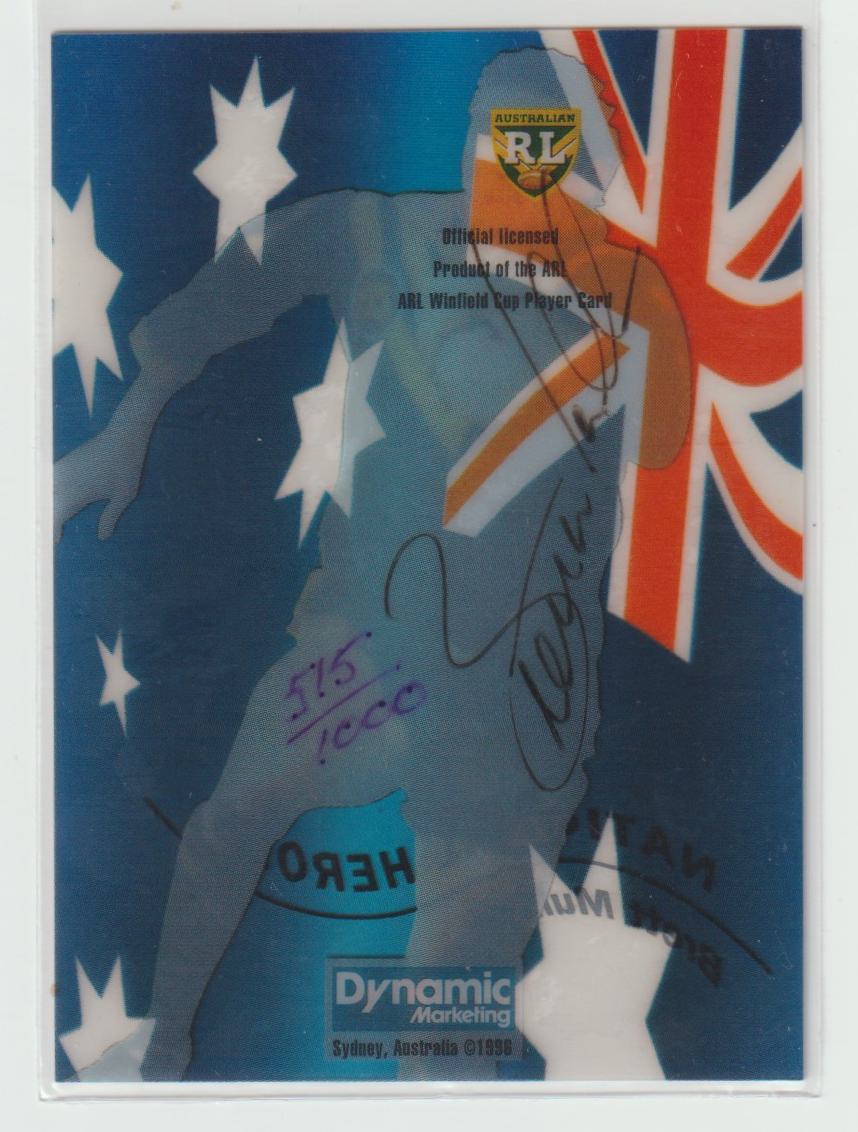 National Heroes Signature NH6 Brett Mullins 515/1000