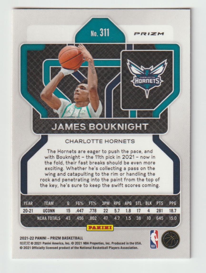 311 James Bouknight - Charlotte Hornets Red Ice Prizm