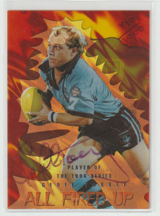 All Fired Up Signature A3 Geoff Toovey NSW Blues 810/1000