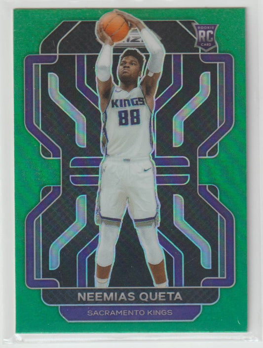 316 Neemias Queta - Sacramento Kings Green Prizm