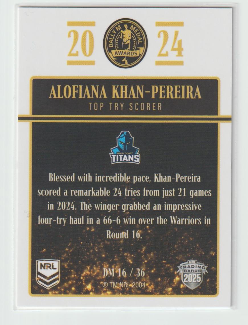 DM 16/36 TITANS ALOFIANA KHAN-PEREIRA