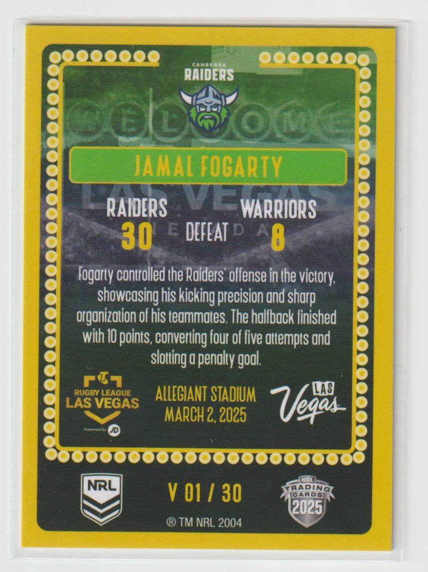 V1/30 RAIDERS JAMAL FOGARTY