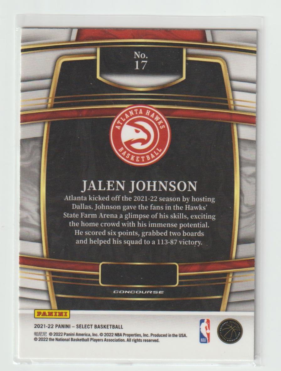 017 Jalen Johnson - Atlanta Hawks Blue Retail