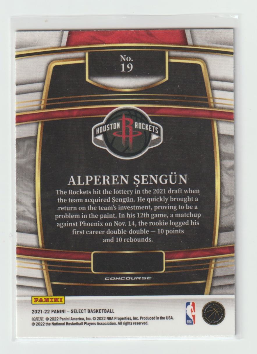 019 Alperen Sengun - Houston Rockets Blue Retail