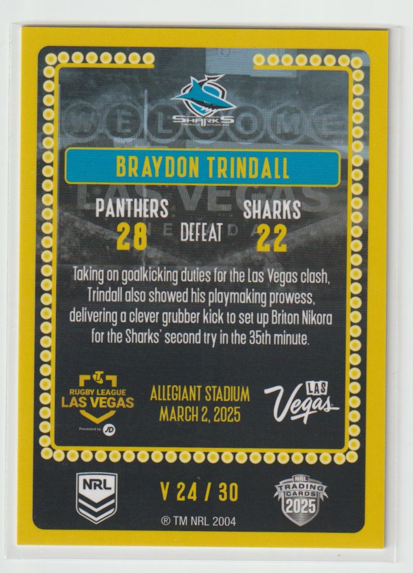 V24/30 SHARKS BRAYDON TRINDALL