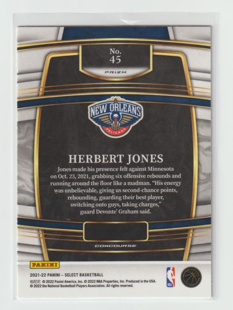 045 Herbert Jones - New Orleans Pelicans Orange Flash
