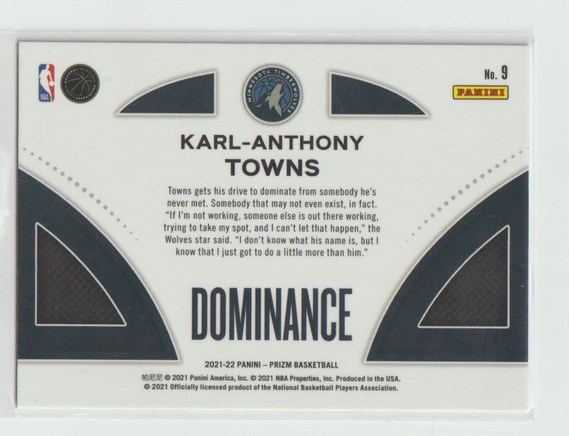 Dominance 009 Karl-Anthony Towns - Minnesota Timberwolves